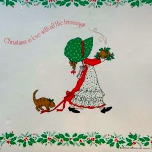 Vintage 1976 Holly Hobbie Tablecloth